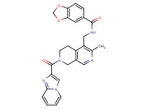 N-{[7-(imidazo[1,2-a]pyridin-2-ylcarbonyl)-3-methyl-5,6,7,8-tetrahydro-2,7-naphthyridin-4-yl]methyl}-1,3-benzodioxole-5-carboxamide