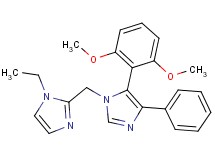 5-(2,6-dimethoxyphenyl)-1-[(1-ethyl-1H-imidazol-2-yl)methyl]-4-phenyl-1H-imidazole