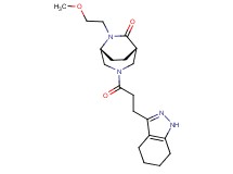 (1S*,5R*)-6-(2-methoxyethyl)-3-[3-(4,5,6,7-tetrahydro-1H-indazol-3-yl)propanoyl]-3,6-diazabicyclo[3.2.2]nonan-7-one