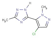 5-(4-chloro-1-methyl-1H-pyrazol-5-yl)-3-methyl-1H-1,2,4-triazole