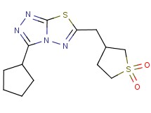 3-cyclopentyl-6-[(1,1-dioxidotetrahydro-3-thienyl)methyl][1,2,4]triazolo[3,4-b][1,3,4]thiadiazole