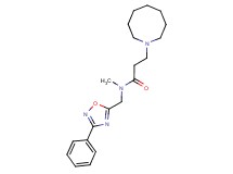 3-azocan-1-yl-N-methyl-N-[(3-phenyl-1,2,4-oxadiazol-5-yl)methyl]propanamide