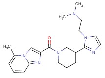 N,N-dimethyl-2-(2-{1-[(5-methylimidazo[1,2-a]pyridin-2-yl)carbonyl]piperidin-3-yl}-1H-imidazol-1-yl)ethanamine