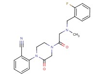 2-{4-[N-(2-fluorobenzyl)-N-methylglycyl]-2-oxo-1-piperazinyl}benzonitrile