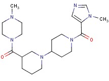 1'-[(1-methyl-1H-imidazol-5-yl)carbonyl]-3-[(4-methylpiperazin-1-yl)carbonyl]-1,4'-bipiperidine
