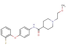 N-[4-(2-fluorophenoxy)phenyl]-1-(2-methoxyethyl)piperidine-4-carboxamide