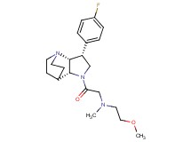 2-[(3R*,3aR*,7aR*)-3-(4-fluorophenyl)hexahydro-4,7-ethanopyrrolo[3,2-b]pyridin-1(2H)-yl]-N-(2-methoxyethyl)-N-methyl-2-oxoethanamine