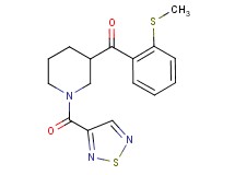[2-(methylthio)phenyl][1-(1,2,5-thiadiazol-3-ylcarbonyl)-3-piperidinyl]methanone
