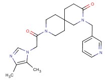 9-[(4,5-dimethyl-1H-imidazol-1-yl)acetyl]-2-(pyridin-3-ylmethyl)-2,9-diazaspiro[5.5]undecan-3-one