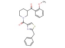 {1-[(2-benzyl-1,3-thiazol-4-yl)carbonyl]-3-piperidinyl}(2-methoxyphenyl)methanone