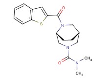 (1R*,5R*)-6-(1-benzothien-2-ylcarbonyl)-N,N-dimethyl-3,6-diazabicyclo[3.2.2]nonane-3-carboxamide