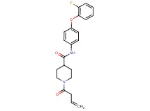 1-(3-butenoyl)-N-[4-(2-fluorophenoxy)phenyl]-4-piperidinecarboxamide