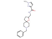 N-[(8-benzyl-1-oxa-8-azaspiro[4.5]dec-2-yl)methyl]-1-methyl-1H-pyrazole-3-carboxamide