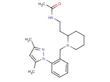 N-(2-{1-[2-(3,5-dimethyl-1H-pyrazol-1-yl)benzyl]-2-piperidinyl}ethyl)acetamide
