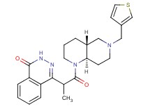4-{1-methyl-2-oxo-2-[(4aR*,8aR*)-6-(3-thienylmethyl)octahydro-1,6-naphthyridin-1(2H)-yl]ethyl}-1(2H)-phthalazinone
