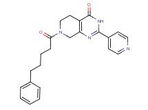 7-(5-phenylpentanoyl)-2-pyridin-4-yl-5,6,7,8-tetrahydropyrido[3,4-d]pyrimidin-4(3H)-one
