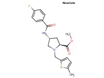 methyl (4R)-4-[(4-fluorobenzoyl)amino]-1-[(5-methyl-2-thienyl)methyl]-L-prolinate