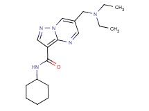 N-cyclohexyl-6-[(diethylamino)methyl]pyrazolo[1,5-a]pyrimidine-3-carboxamide