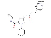 (4S)-1-cyclohexyl-N-ethyl-4-[(3-pyridin-4-ylpropanoyl)amino]-L-prolinamide