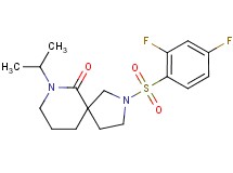 2-[(2,4-difluorophenyl)sulfonyl]-7-isopropyl-2,7-diazaspiro[4.5]decan-6-one