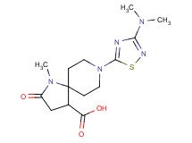 8-[3-(dimethylamino)-1,2,4-thiadiazol-5-yl]-1-methyl-2-oxo-1,8-diazaspiro[4.5]decane-4-carboxylic acid