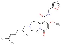 3-(2,6-dimethyl-5-hepten-1-yl)-N-(2-furylmethyl)-9-methoxy-7-oxo-1,2,3,4,5,7-hexahydropyrido[1,2-d][1,4]diazepine-10-carboxamide
