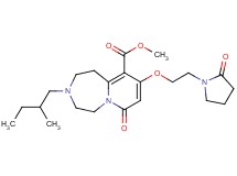 methyl 3-(2-methylbutyl)-7-oxo-9-[2-(2-oxo-1-pyrrolidinyl)ethoxy]-1,2,3,4,5,7-hexahydropyrido[1,2-d][1,4]diazepine-10-carboxylate