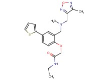 N-ethyl-2-[2-({methyl[(4-methyl-1,2,5-oxadiazol-3-yl)methyl]amino}methyl)-4-(2-thienyl)phenoxy]acetamide
