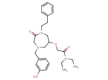 N,N-diethyl-2-{[4-(3-hydroxybenzyl)-2-oxo-1-(2-phenylethyl)-1,4-diazepan-6-yl]oxy}acetamide