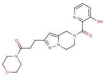 2-{[2-[3-(4-morpholinyl)-3-oxopropyl]-6,7-dihydropyrazolo[1,5-a]pyrazin-5(4H)-yl]carbonyl}-3-pyridinol