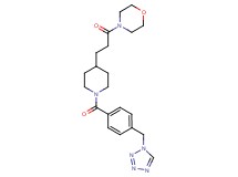 4-(3-{1-[4-(1H-tetrazol-1-ylmethyl)benzoyl]-4-piperidinyl}propanoyl)morpholine