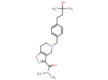5-[4-(3-hydroxy-3-methylbutyl)benzyl]-N,N-dimethyl-4,5,6,7-tetrahydroisoxazolo[4,5-c]pyridine-3-carboxamide
