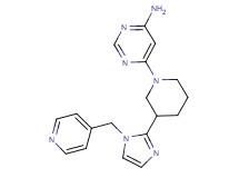 6-{3-[1-(4-pyridinylmethyl)-1H-imidazol-2-yl]-1-piperidinyl}-4-pyrimidinamine