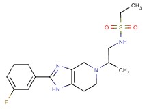 N-{2-[2-(3-fluorophenyl)-1,4,6,7-tetrahydro-5H-imidazo[4,5-c]pyridin-5-yl]propyl}ethanesulfonamide