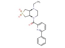(4aR*,7aS*)-1-ethyl-4-[(6-phenylpyridin-2-yl)carbonyl]octahydrothieno[3,4-b]pyrazine 6,6-dioxide