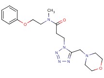 N-methyl-3-[5-(4-morpholinylmethyl)-1H-tetrazol-1-yl]-N-(2-phenoxyethyl)propanamide