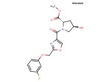 methyl (2S,4R)-1-({2-[(3-fluorophenoxy)methyl]-1,3-oxazol-4-yl}carbonyl)-4-hydroxypyrrolidine-2-carboxylate