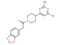 6-[1-(1,3-benzodioxol-5-ylacetyl)-4-piperidinyl]-2-methyl-4-pyrimidinol