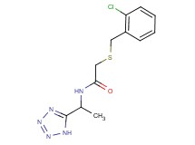 2-[(2-chlorobenzyl)thio]-N-[1-(1H-tetrazol-5-yl)ethyl]acetamide