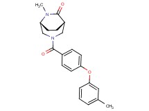 (1S*,5R*)-6-methyl-3-[4-(3-methylphenoxy)benzoyl]-3,6-diazabicyclo[3.2.2]nonan-7-one