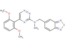 N-(2,1,3-benzothiadiazol-5-ylmethyl)-5-(2,6-dimethoxyphenyl)-N-methyl-1,2,4-triazin-3-amine