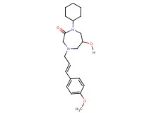 1-cyclohexyl-6-hydroxy-4-[(2E)-3-(4-methoxyphenyl)-2-propen-1-yl]-1,4-diazepan-2-one
