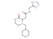 2-[1-(cyclohexylmethyl)-3-oxo-2-piperazinyl]-N-(1H-tetrazol-5-ylmethyl)acetamide