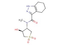 N-[(3S*,4S*)-4-hydroxy-1,1-dioxidotetrahydro-3-thienyl]-N-methyl-4,5,6,7-tetrahydro-1H-indazole-3-carboxamide