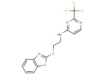N-[2-(1,3-benzoxazol-2-ylthio)ethyl]-2-(trifluoromethyl)pyrimidin-4-amine