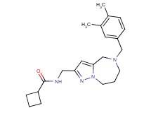 N-{[5-(3,4-dimethylbenzyl)-5,6,7,8-tetrahydro-4H-pyrazolo[1,5-a][1,4]diazepin-2-yl]methyl}cyclobutanecarboxamide