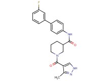 N-(3'-fluoro-4-biphenylyl)-1-[(3-methyl-1H-pyrazol-4-yl)carbonyl]-3-piperidinecarboxamide