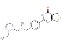 2-(4-{[[(1-ethyl-1H-imidazol-2-yl)methyl](methyl)amino]methyl}phenyl)-5,7-dihydrothieno[3,4-d]pyrimidin-4(3H)-one