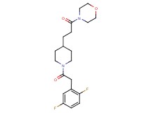 4-(3-{1-[(2,5-difluorophenyl)acetyl]-4-piperidinyl}propanoyl)morpholine
