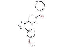 4-({4-[4-(3-methoxyphenyl)-1H-pyrazol-5-yl]piperidin-1-yl}carbonyl)azepane